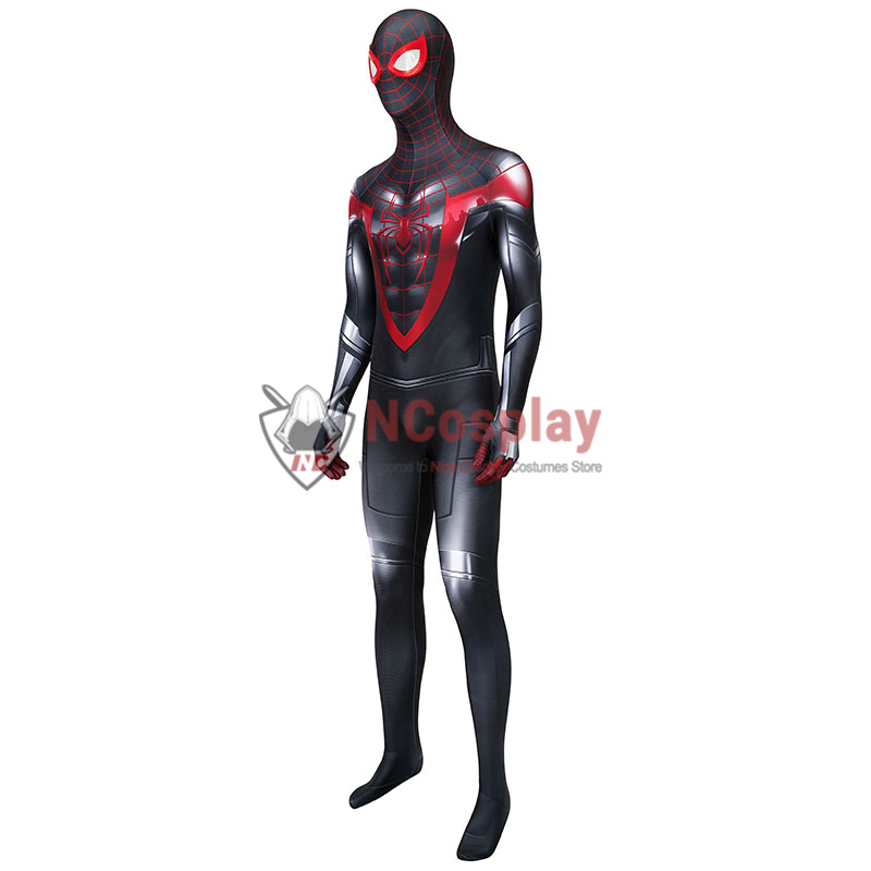 Spider Man PS5 Miles Morales Cosplay Costume Spiderman Jumpsuit