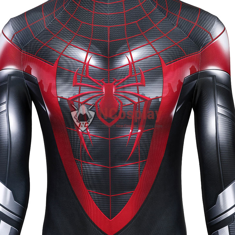 Spider Man PS5 Miles Morales Cosplay Costume Spiderman Jumpsuit