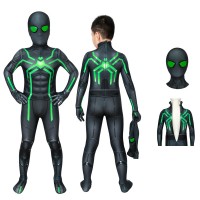 Spider-Man Jumpsuit Movie Spiderman Stealth Big Time Cosplay Costume For Kids  