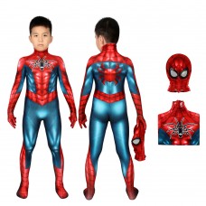 Kids Spider-Armor MK IV Cosplay Suit Spiderman Jumpsuit