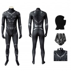 Black Panther T'Challa Suit Movie Captain America Civil War Cosplay Costumes