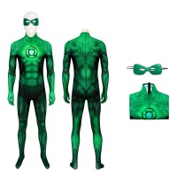 Green Lantern Jumpsuit Movie Hal Jordan Cosplay Costumes  