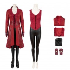 Movie Captain America 3 Civil Scarlet Witch Suit Wanda Cosplay Costume