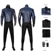 Bucky Barnes Cosplay Suit 2021 New Movie The Falcon and the Winter Soldier Costume Leather