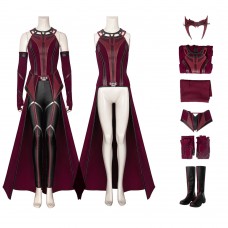 Wanda Maximoff Suit Scarlet Witch Outfit TV Drama WandaVision New Cosplay Costume