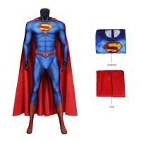 2021 Superman Costume New Movie Superman and Lois Cosplay Jumpsuit  