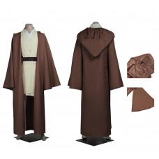 Movie Star Wars Cosplay Costumes Jedi Knight Obi-Wan Kenobi Suit With Vest