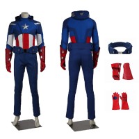 Steve Rogers Cosplay Costume Movie Avengers 1 Captain America Suit  