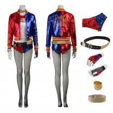 Harley Quinn Cosplay Costume Suicide Squad Cosplay Leather Suit Upgraded Version
