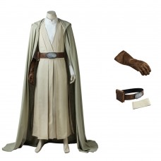 Movie Star Wars 8 The Last Jedi Cosplay Costume Luke Skywalker Suit