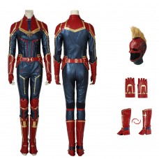 Movie Captain Marvel Suit Carol Danvers Cosplay Jumpsuit