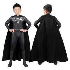 Clark Kent Black Cosplay Jumpsuit Superman Costume For Kids