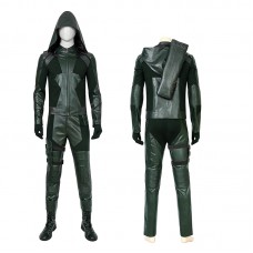Green Arrow Season 8 Costume Oliver Queen Cosplay Suit With Coat