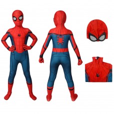 Kids Spider-Man Homecoming Jumpsuit Spiderman Cosplay Costume With Hat