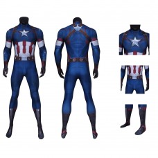 America Captain Steve Rogers Costume Avengers 2 Austrian Age Captain Halloween Cosplay Suit