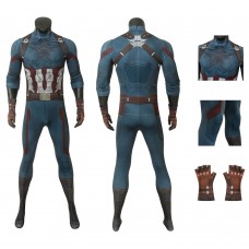 Captain America Halloween Jumpsuit Avengers 3 Infinity War Steve Rogers Cosplay Costume